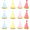 ABOOFAN Birthday Party Hat With Pom Poms, Funny Paper Cone Cap DIY Craft Set for New Year, Baby Shower Party Supplies Hats view 1