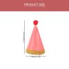 ABOOFAN Birthday Party Hat With Pom Poms, Funny Paper Cone Cap DIY Craft Set for New Year, Baby Shower Party Supplies Hats view 3