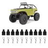 RC Body Clips, 1/18 1/24 Body Clips Pins with Fixing Bracket Stable Small Replaceable Practical Remote Control Car Accessories (Black) view 2