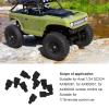 RC Body Clips, 1/18 1/24 Body Clips Pins with Fixing Bracket Stable Small Replaceable Practical Remote Control Car Accessories (Black) view 4