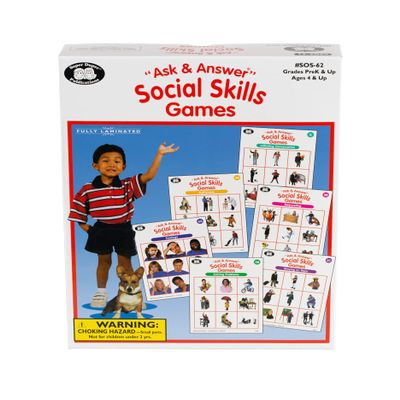 Super Duper Publications | Ask & Answer Social Skills Games | Conversation and Social Skills