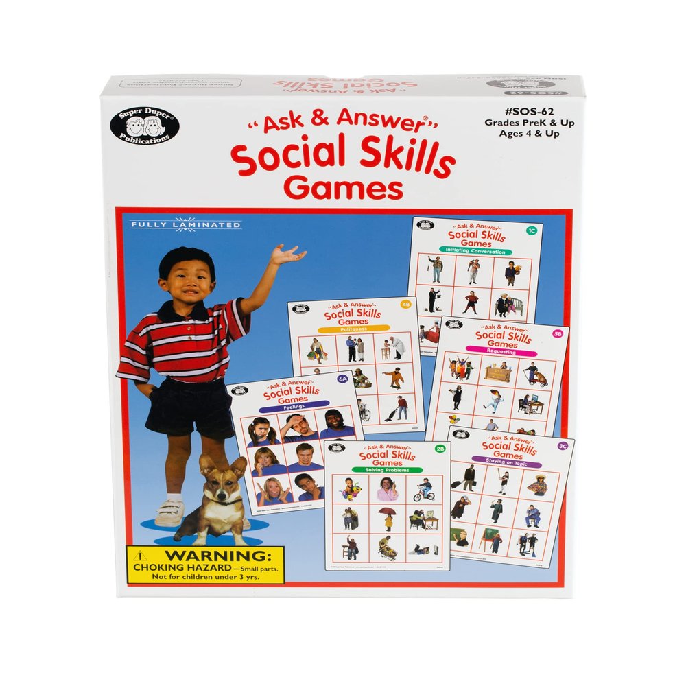 Super Duper Publications | Ask & Answer Social Skills Games | Conversation and Social Skills