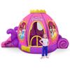 Funormous Disney Princess Carriage Inflatable Pink Bounce House with Slide and Ball Pit, Indoor Outdoor Bouncy Castle with Air Blower Kids Ages 3-8 view 1