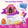 Funormous Disney Princess Carriage Inflatable Pink Bounce House with Slide and Ball Pit, Indoor Outdoor Bouncy Castle with Air Blower Kids Ages 3-8 view 2