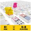 Pack & Go Mexican Train Dominoes from Spin Master Games Portable Dominoes Set Kids Games Classic Board Games for Adults and Kids Ages 8 and up view 2