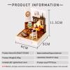 CUTEROOM DIY Doll Room Miniature Furniture Wooden House Kit - Wooden Dolls House Kit with Dust Cover & LED Light and Accessories - QT Series Dollhouse (QT031) view 2