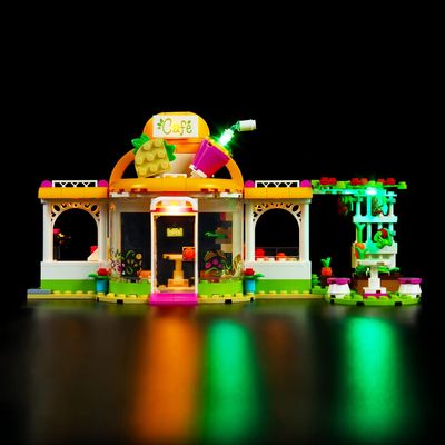 Brick Shine GC Light kit for Friends Heartlake City Organic Cafe 41444(Model Set is not Included) (Classic Version)