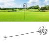 01 02 015 Garden Wind Spinner, Iron Construction Weather Resistant Metal Windmills Anti Rust Easy Assemble with Ground Stake for Patio Decoration view 3