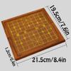 WDBB Chess Mini Chinese Chess Set Foldable Board Travel Trumpet Board Game Acrylic/Agate Chess Pieces,Party and Travel Gifts for Chess Lovers and learners (Color : Folding Board+Agate Chess Pieces) view 4