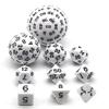 HS DICE D100 D60 D30 D20 D12 D10 D8 D4 Polyhedral Dice Set for Dungeon and Dragons MTG RPG D&D (White) view 1