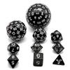 HS DICE D100 D60 D30 D20 D12 D10 D8 D4 Polyhedral Dice Set for Dungeon and Dragons MTG RPG D&D (Black) view 1