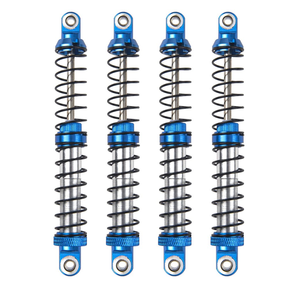 4Pcs ShareGoo Adjustable Metal Shock Absorber 70/80/90/100/110/120mm Damper Compatible with Traxxas TRX4 TRX6 G63 Axial SCX10 D90 90046 AXI03007 1/10 RC Rock Crawler (110mm Hole Distance)
