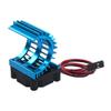 ShareGoo Aluminum 380 390 Motor Heatsink with Cooling Fan Electric Engine Heat Sink Compatible with HSP HPI Wltoys Himoto Redcat 1/16 1/18 RC Car (Blue) view 3