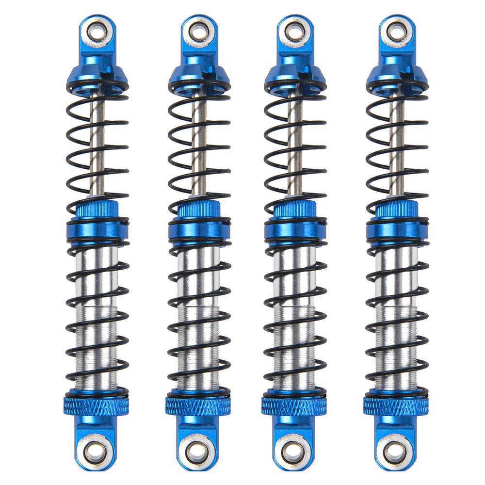 4Pcs ShareGoo Adjustable Metal Shock Absorber 70/80/90/100/110/120mm Damper Compatible with Traxxas TRX4 TRX6 G63 Axial SCX10 D90 90046 AXI03007 1/10 RC Rock Crawler (90mm Hole Distance)