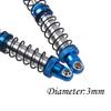 4Pcs ShareGoo Adjustable Metal Shock Absorber 70/80/90/100/110/120mm Damper Compatible with Traxxas TRX4 TRX6 G63 Axial SCX10 D90 90046 AXI03007 1/10 RC Rock Crawler (90mm Hole Distance) view 4