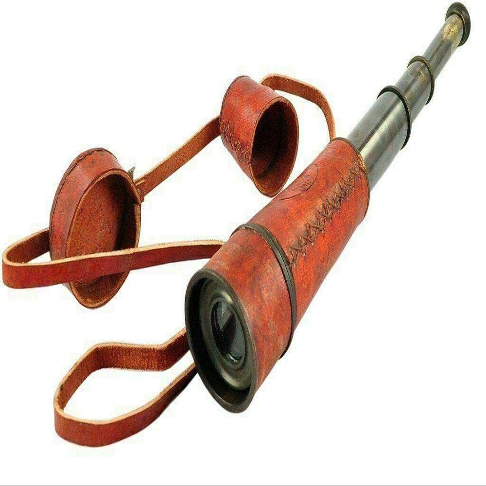Nautical 16" Marine Telescope Brass Pirate Spyglass Antique Brass Telescope Maritime Scope Gift
