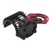 ShareGoo Aluminum 380 390 Motor Heatsink with Cooling Fan Electric Engine Heat Sink Compatible with HSP HPI Wltoys Himoto Redcat 1/16 1/18 RC Car (Black) view 1