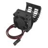 ShareGoo Aluminum 380 390 Motor Heatsink with Cooling Fan Electric Engine Heat Sink Compatible with HSP HPI Wltoys Himoto Redcat 1/16 1/18 RC Car (Black) view 2