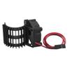 ShareGoo Aluminum 380 390 Motor Heatsink with Cooling Fan Electric Engine Heat Sink Compatible with HSP HPI Wltoys Himoto Redcat 1/16 1/18 RC Car (Black) view 4