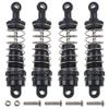 4Pack ShareGoo RC Car Shock Absorbers Metal Damping Damper Compatible with WLtoys 144001 1/14 RC Car Buggy Upgrade Parts,Black view 2
