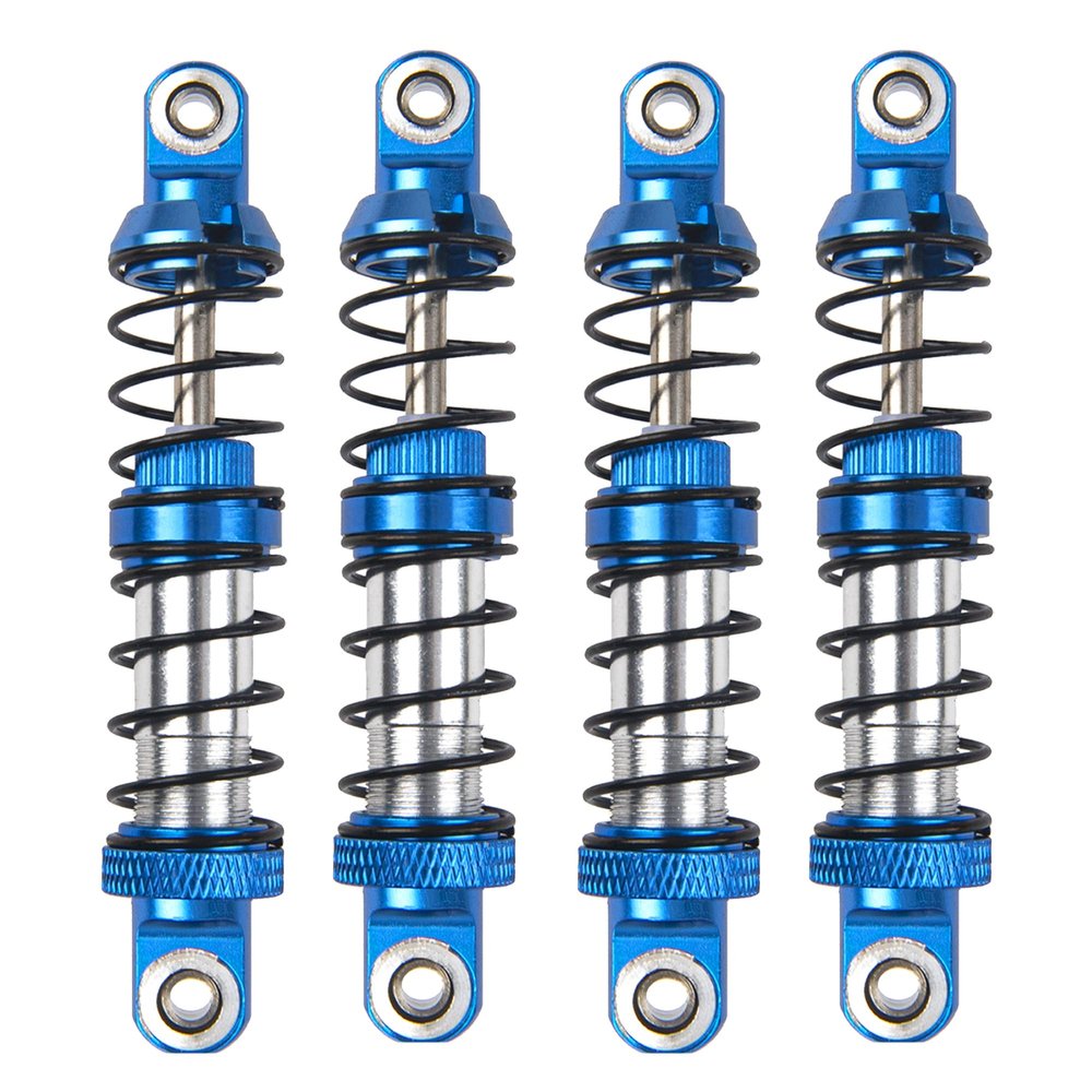 4Pcs ShareGoo Adjustable Metal Shock Absorber 70/80/90/100/110/120mm Damper Compatible with Traxxas TRX4 TRX6 G63 Axial SCX10 D90 90046 AXI03007 1/10 RC Rock Crawler (70mm Hole Distance)