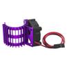 ShareGoo Aluminum 380 390 Motor Heatsink with Cooling Fan Electric Engine Heat Sink Compatible with HSP HPI Wltoys Himoto Redcat 1/16 1/18 RC Car (Purple) view 4