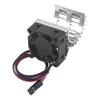 ShareGoo Aluminum 380 390 Motor Heatsink with Cooling Fan Electric Engine Heat Sink Compatible with HSP HPI Wltoys Himoto Redcat 1/16 1/18 RC Car (Silver) view 2