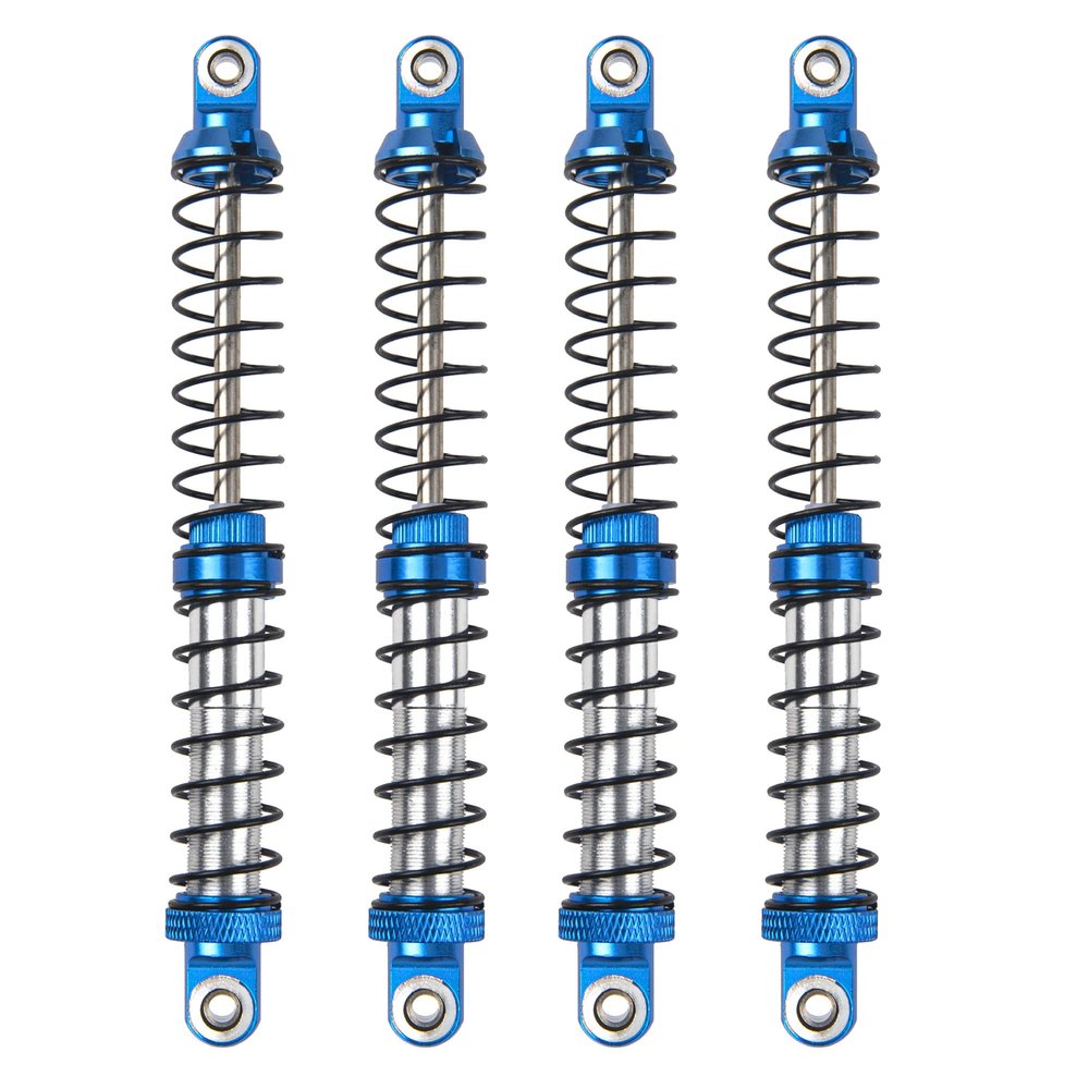 4Pcs ShareGoo Adjustable Metal Shock Absorber 70/80/90/100/110/120mm Damper Compatible with Traxxas TRX4 TRX6 G63 Axial SCX10 D90 90046 AXI03007 1/10 RC Rock Crawler (120mm Hole Distance)