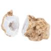 0.6 LB Geodes 1Pc Quartz Open Crack & Discover Amazing Inside Educational Gift Crystals Surprise for Kids White Geode Rainbow Small Crystals Cluster Stones Decor by Crocon view 2