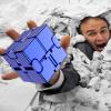 FUFUYOU Fidget Toys Metal Infinity Cube Anxiety Stress Relief Toy for Adults Aluminum Alloy Material (Blue) view 4