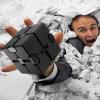 FUFUYOU Infinity Cube Metal Fidget Cube Anxiety Stress Relief Toys for Men Aluminum Alloy Material (Black) view 4