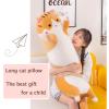Long Cat Plush Pillow Soft Cat Hugging Pillow Stuffed Animal Pillow Cute Kitty Throw Pillow Gift for Boys Girls(90cm/35.43inch,Yellow view 2