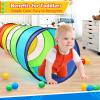PigPigPen Kids Tunnel for Toddlers,Pop Up Play Tunnel Tent for Babies or Dogs, Indoor & Outdoor Toys for Kids Backyard Playset (Rainbow Play Tent) view 2