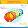 PigPigPen Kids Tunnel for Toddlers,Pop Up Play Tunnel Tent for Babies or Dogs, Indoor & Outdoor Toys for Kids Backyard Playset (Rainbow Play Tent) view 3