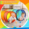 PigPigPen Kids Tunnel for Toddlers,Pop Up Play Tunnel Tent for Babies or Dogs, Indoor & Outdoor Toys for Kids Backyard Playset (Rainbow Play Tent) view 4