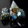 UDIXI Gemstone DND Dice Set, 7PCS Natural Stone D&D Dice with Gift Case for Role Playing Games and Other Tabletop Games (Labradorite) view 4