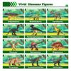FRUSE Jurassic Dinosaur Toys,12 PCS Realistic Dino Figurines,Educational Dino Figure Playset with Information Dino Book,Dinosaur Toys for Kids 3-5 view 2
