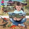 FRUSE Jurassic Dinosaur Toys,12 PCS Realistic Dino Figurines,Educational Dino Figure Playset with Information Dino Book,Dinosaur Toys for Kids 3-5 view 4