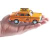 Diecast Yellow NYC Classic Checkered Taxi Cab 4.5" Pullback Toy Car with Flashing Lights and Sounds view 4