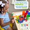 Skoolzy Rainbow Counting Bears and Caterpillar Building Toy 80 pc Set - Toddler Learning Toys Bulid Fine Motor Skills Montessori Axiety Fidget Stress Relief Toys for Kids view 2