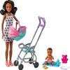 Barbie Skipper Babysitters, Inc. Playset with Babysitter Doll (Curly Brunette Hair), Stroller, Baby Doll & 5 Accessories, Toy for 3 Year Olds & Up view 1