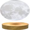 VGAzer Levitating Moon Lamp,Magnetic Levitation Moon Light,Floating 3D Printing LED with 3 Colors Modes for Christmas Birthday Gifts view 1