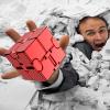 FUFUYOU Fidget Blocks Toys Infinity Cube Anxiety Stress Relief Toy for Adults Gifts Aluminum Alloy Material (RED) view 4