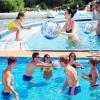 5 Pcs Inflatable Beach Balls, 16 Inch & 24 Inch Large Confetti Glitter Beach Balls, Sequins Clear Blow up Pool Balls Toys for Christmas Party Decorations 2026 New Year Birthday Summer Swimming Pool view 2
