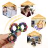 Buluwans Stress Relief Gifts Fingers Magnetic Ring Fidget Toys for Anxiety Stress, Birthday Party Favors, 9pcs Colorful Silent Calming Toys Stocking Stuffers Chrismas for Adults Teens and Kids view 3