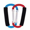 Stroller Hooks, 2 Pack 5.4" Aluminum Steel Large Carabiner - Stroller Organizer Hook Clips for Hanging Diaper Bags view 1