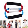 Stroller Hooks, 2 Pack 5.4" Aluminum Steel Large Carabiner - Stroller Organizer Hook Clips for Hanging Diaper Bags view 4