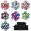 DND Dice Set, Surhugvy 7 X 7 (49 Pieces) Polyhedral Dice Set for Dungeons and Dragons DND RPG MTG Table Games Gift with 7 Pack Black Bags view 1