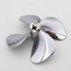  RC Boat Metal Propeller 55mm 4-Blades 4mm Shaft Prop for RC Boat Fishing Bait Tug Boat Marine Cruise ROV Model (Right Hand) view 2