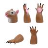 AQKILO Finger Puppet Set, Animals Puppet Show Theater Props, Novelty Toys Weird Stuff Gifts (Squirrel & Cat) view 4
